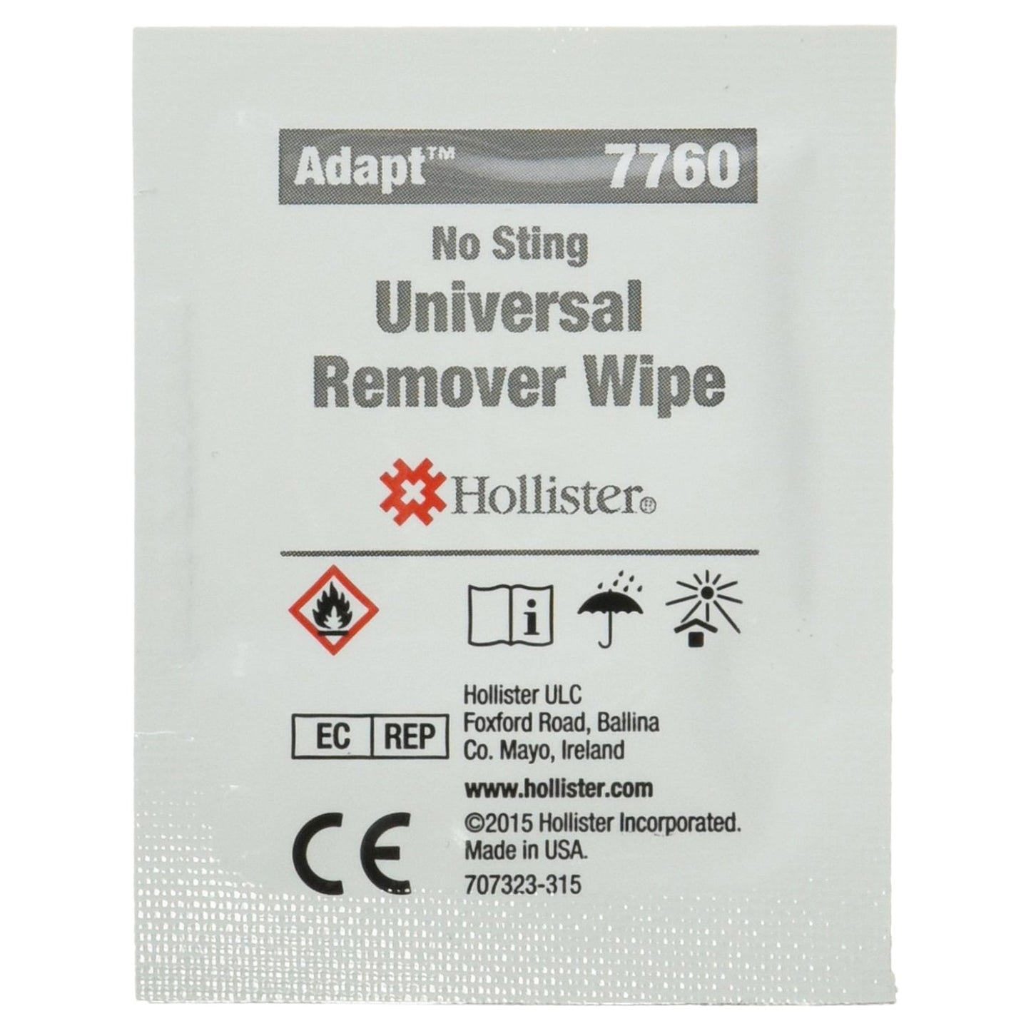 Adapt Adhesive and Barrier Remover Wipe 50 per Box (953690_BX)
