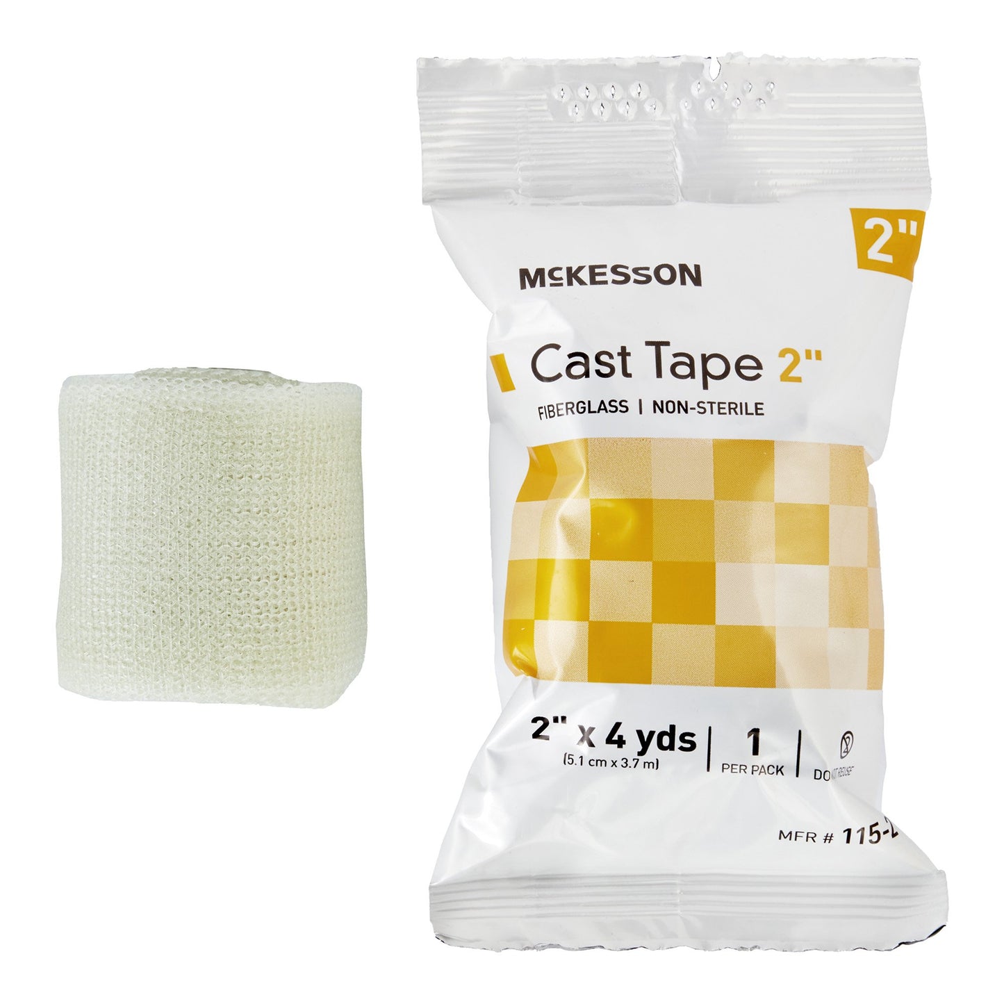 McKesson Cast Tape 2 Inch X 12 Foot Fiberglass White (733683_BX)