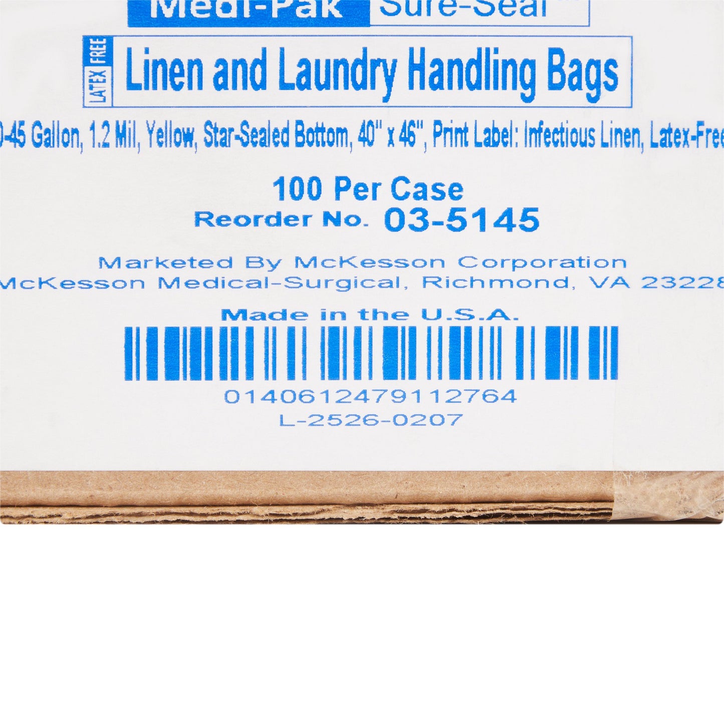 McKesson Infectious Linen Bag Infectious Linen 40 to 45 gal. Yellow 40 X 46 Inch (270200_CS)