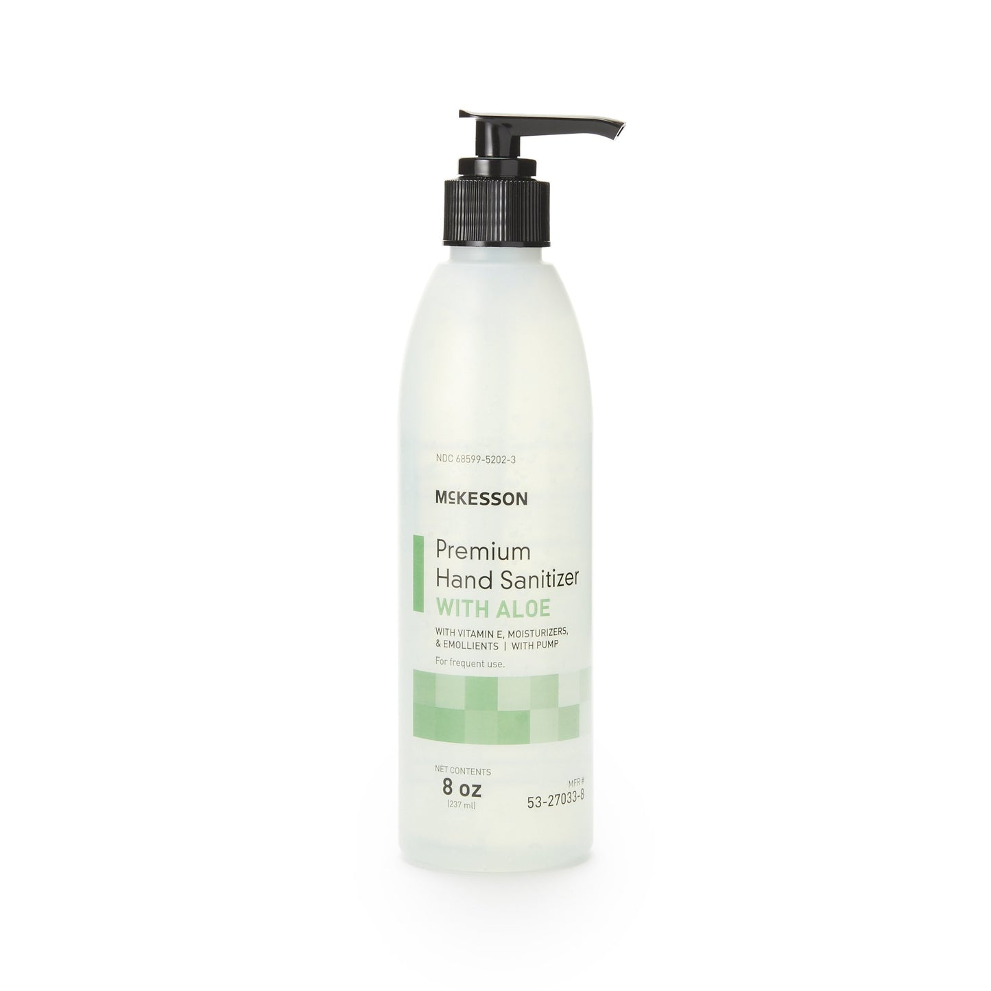 McKesson Premium Hand Sanitizer with Aloe 8 oz. Ethyl Alcohol Gel Pump Bottle (937915_EA)