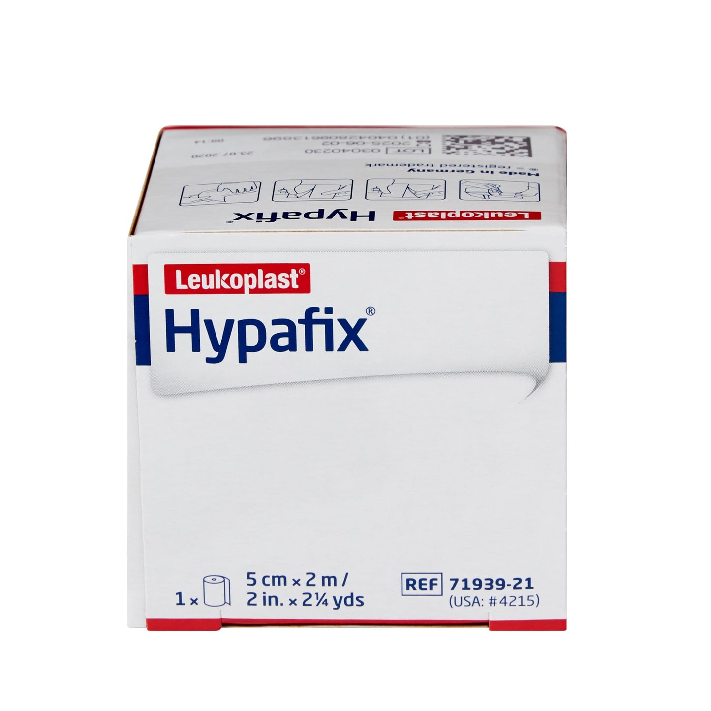 Hypafix® Dressing Retention Tape with Liner White 2 Inch X 2 Yard Nonwoven Polyester NonSterile (1065315_CS)