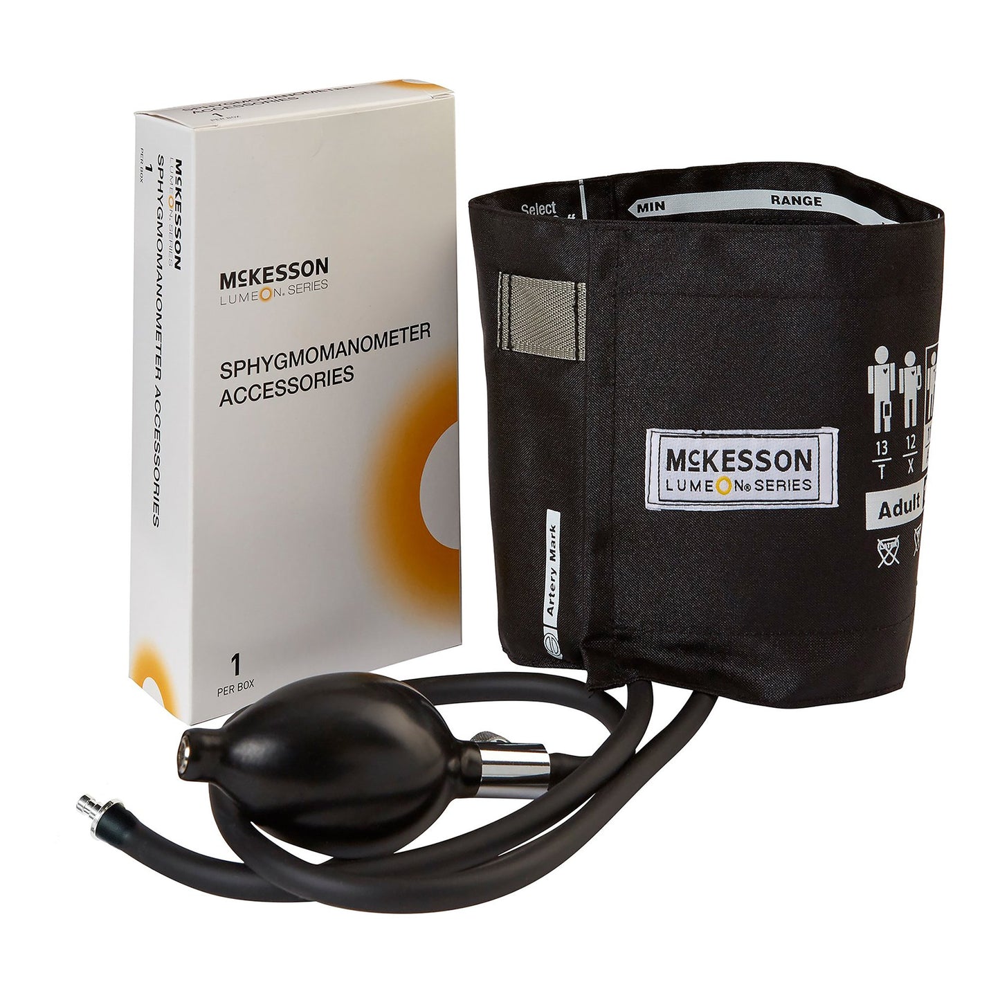 McKesson LUMEON™ Reusable Blood Pressure Cuff and Bulb 23 to 40 cm Arm Nylon Cuff Adult Cuff (803206_BX)