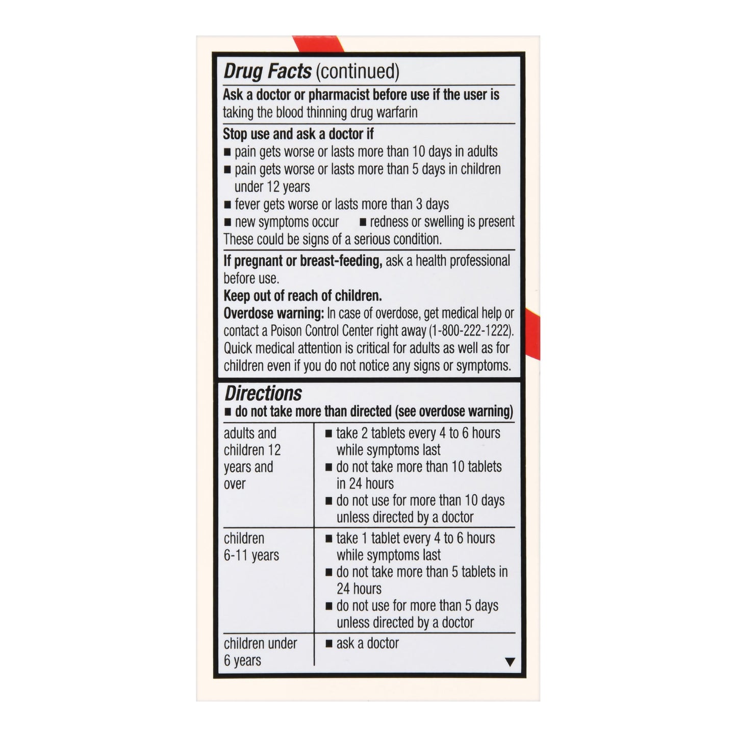 Foster & Thrive™ Pain Relief 325 mg Strength Acetaminophen Tablet 100 per Bottle (1238910_BT)