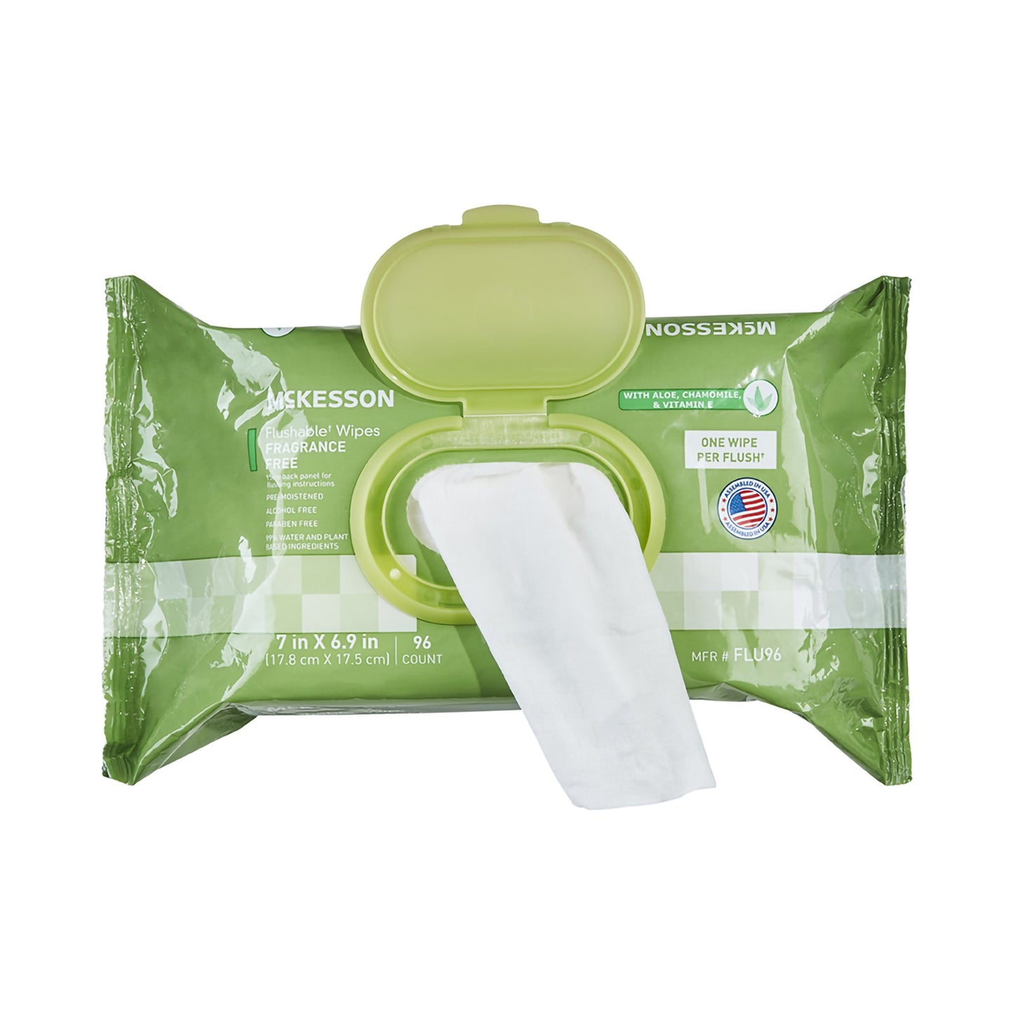McKesson Flushable Personal Wipe Soft Pack Unscented 96 Count (1241751_PK)