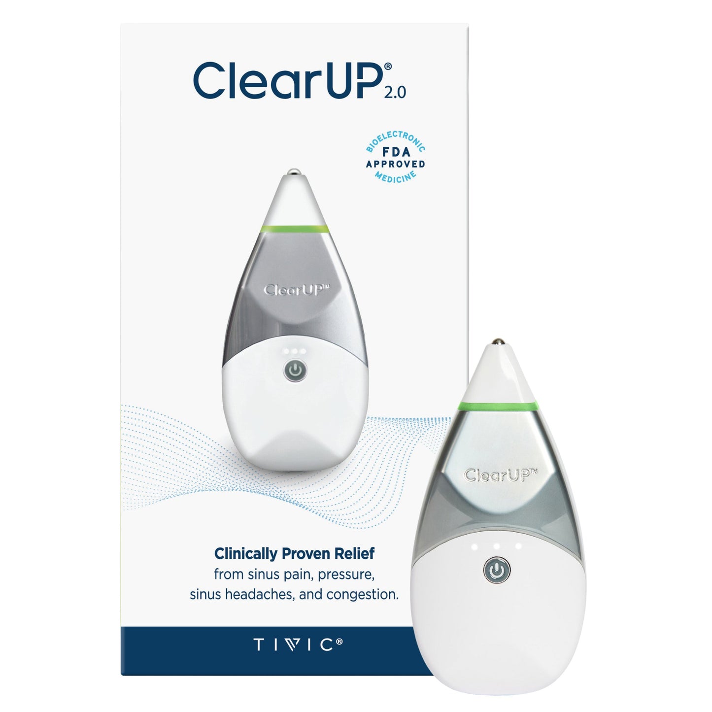 Tivic ClearUP® 2.0 Bioelectronic Sinus Relief Device Tivic ClearUP® 2.0 (1246880_EA)
