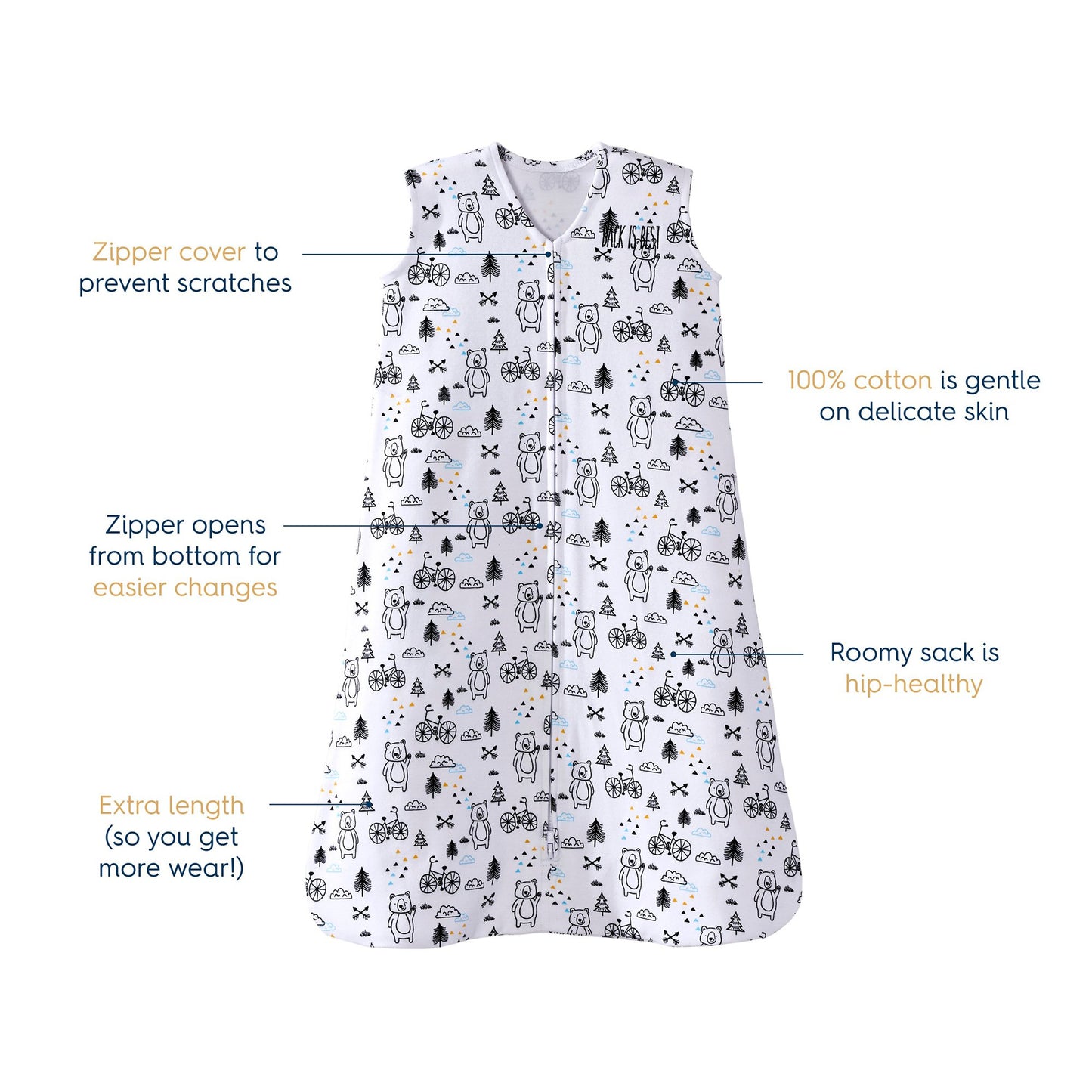 Halo® SleepSack® Wearable Blanket Cotton NonSterile (1240559_EA)