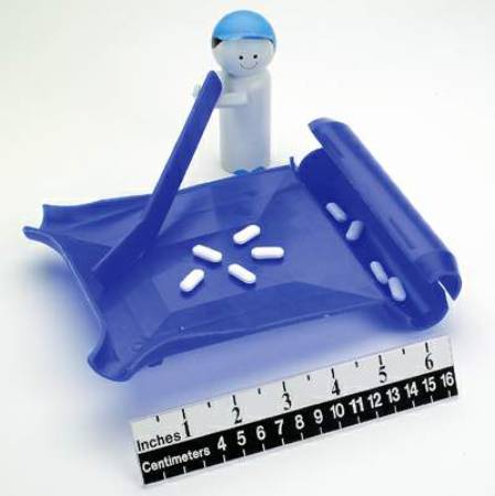 Health Care Logistics Ambidextrous Pill Counter 7-3/4 X 6-1/4 X 1-1/2 Inch, Polyethylene, With Spatula (626920_EA)