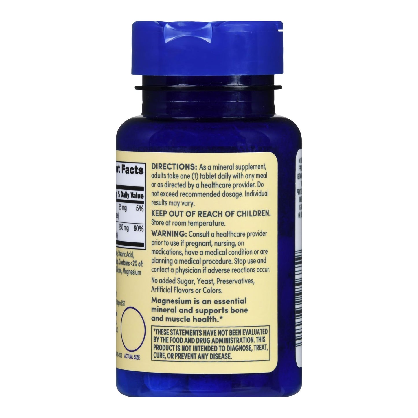 Foster & Thrive™ Dietary Supplement Magnesium 250 mg Strength Tablet 100 per Bottle (1238895_BT)