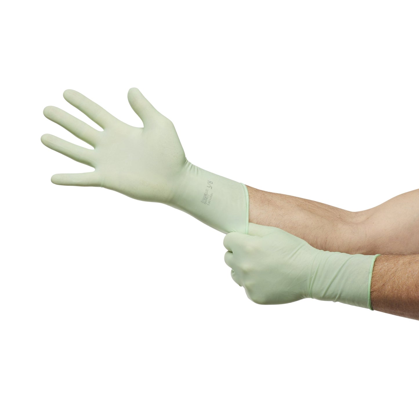 GAMMEX® Non-Latex PI Green Surgical Glove Size 7.5 Sterile Polyisoprene Standard Cuff Length Micro-Textured Light Green Chemo Tested (648144_CS)