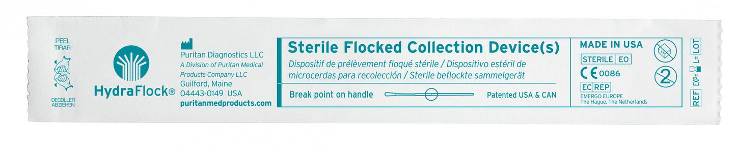 HydraFlock® Specimen Collection Swab 6 Inch Length Sterile (1018086_BX)