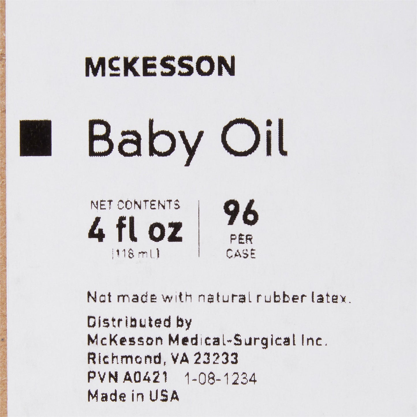 McKesson Baby Oil 4 oz. Bottle Scented Oil (864689_EA)