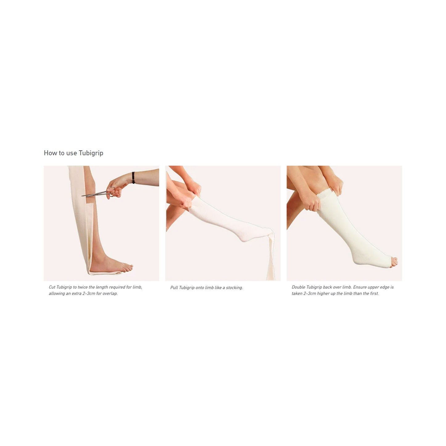 Tubigrip® Elastic Tubular Support Bandage 8-1/4 Inch X 11 Yard Small / Medium Trunk Pull On Natural NonSterile Size K Standard Compression (683714_EA)