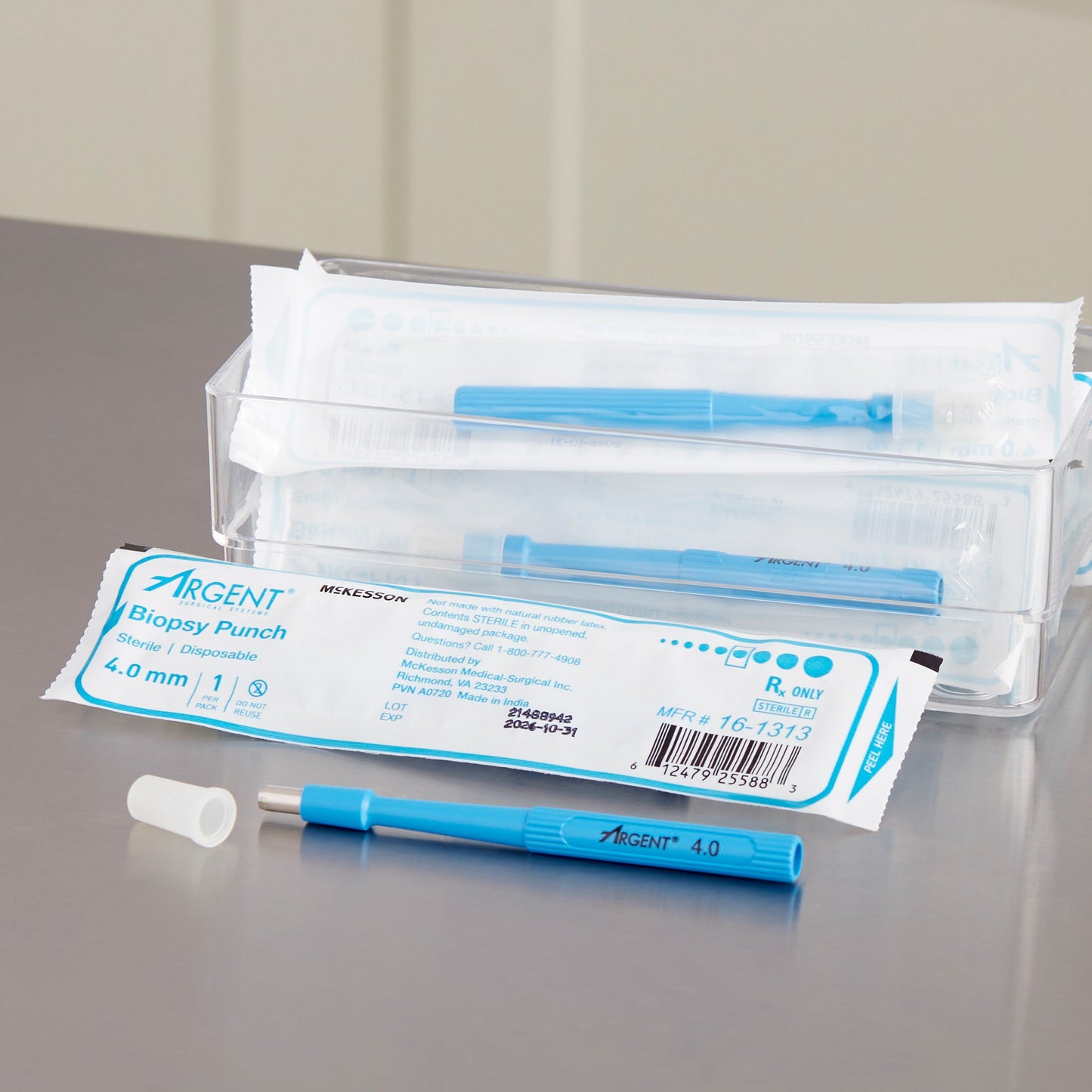 McKesson Argent™ Biopsy Punch Dermal 4 mm (1175174_CS)