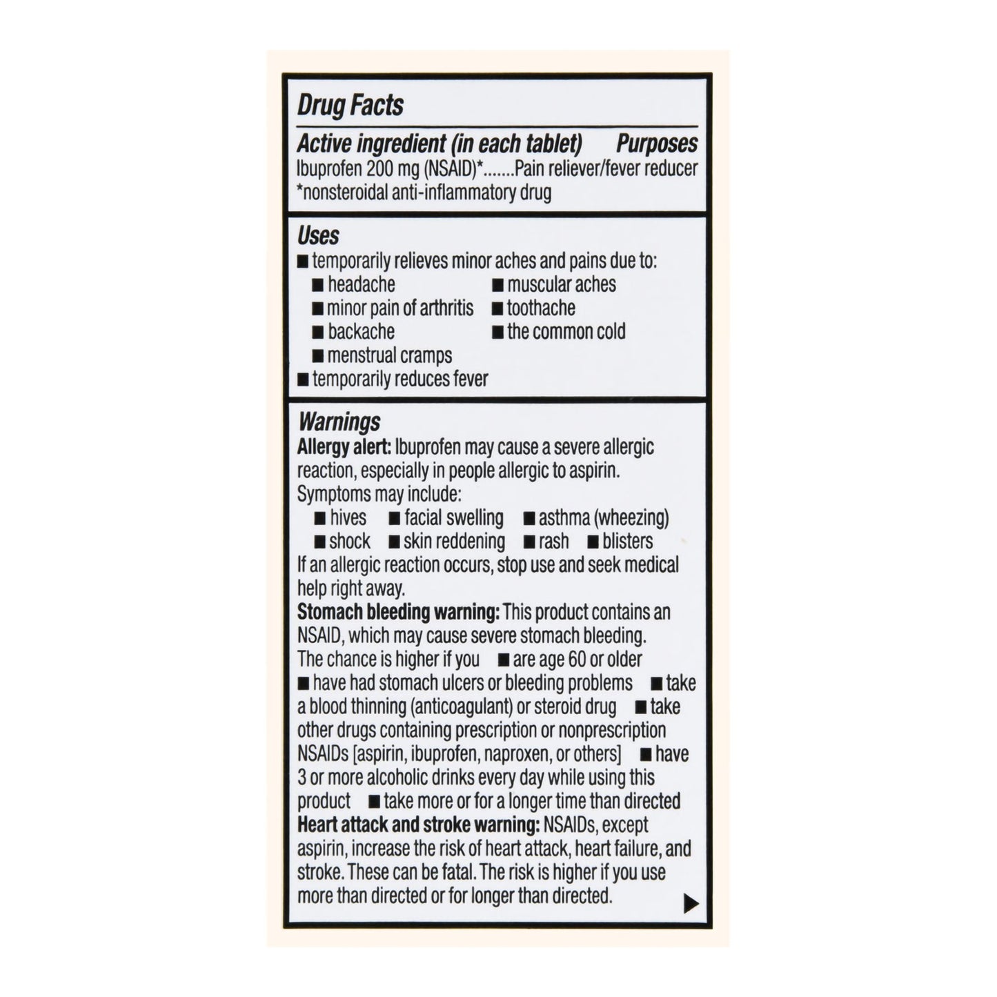 Foster & Thrive™ Pain Relief 200 mg Strength Ibuprofen Tablet 24 per Bottle (1238964_BT)