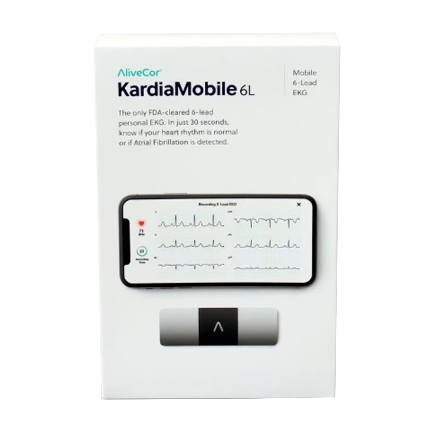 KardiaMobile® Card Electrocardiograph Battery Operated Smart Phone Display Resting (1251866_EA)