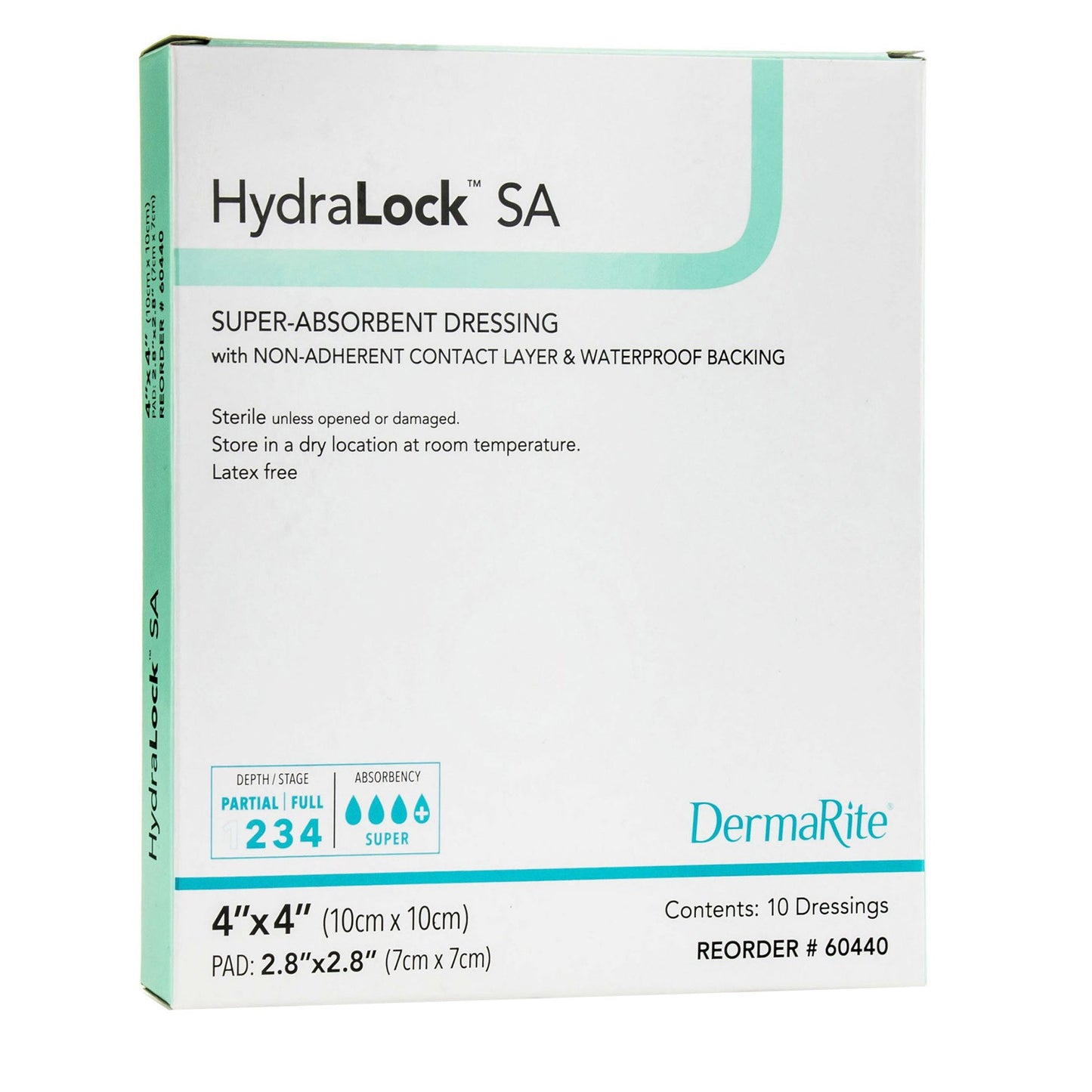 HydraLock™ SA Super Absorbent Dressing 4 X 4 Inch Square (949202_EA)