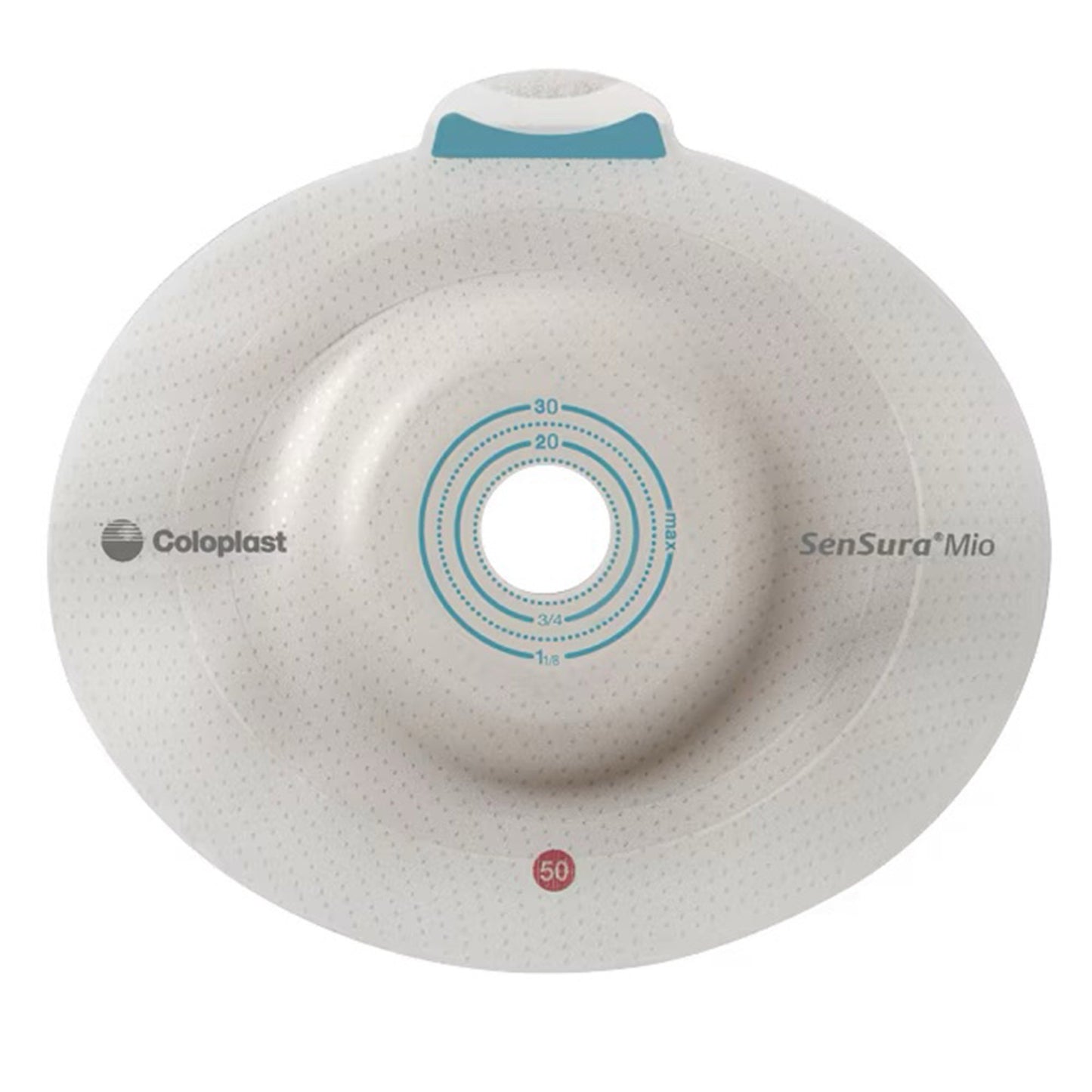 SenSura® Mio Click Ostomy Barrier Precut, Extended Wear Elastic Adhesive 60 mm Flange Blue Code System 1-1/4 Inch Opening (1006228_BX)
