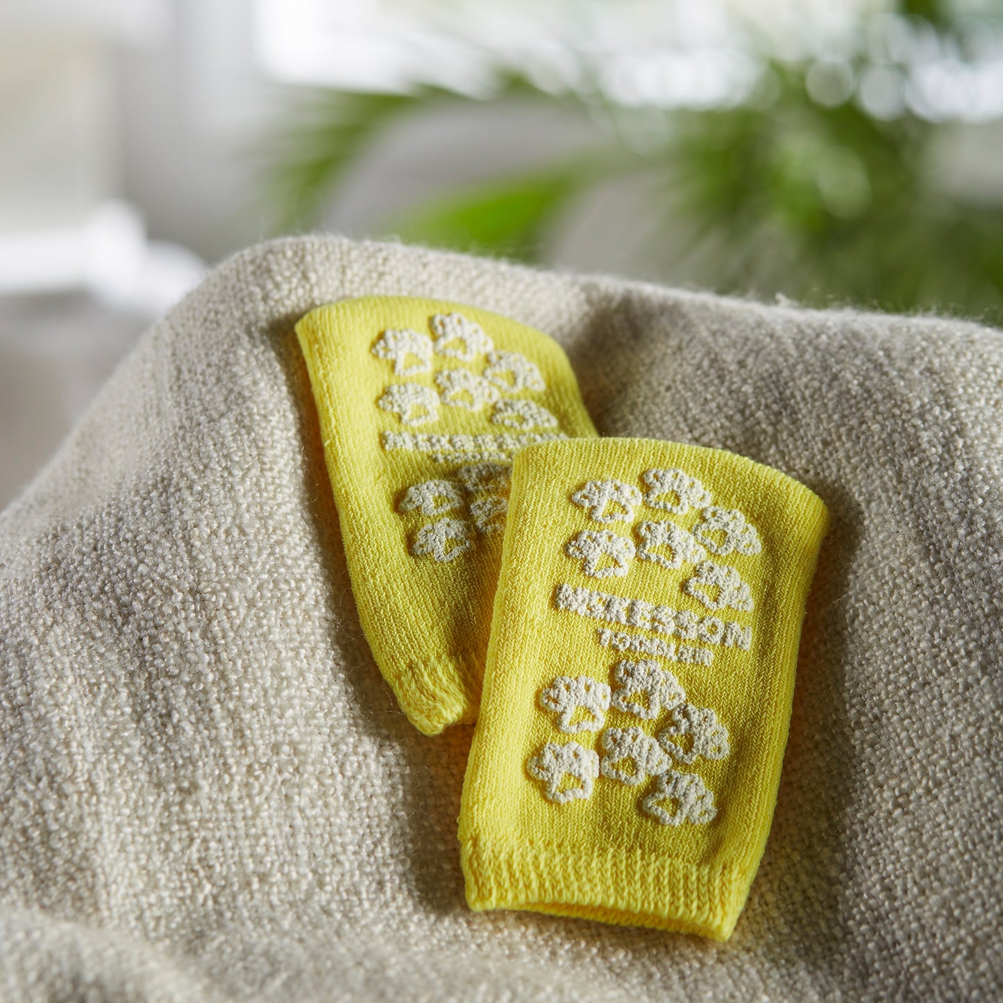 McKesson Terries™ Slipper Socks Unisex Toddler Single Tread Single Patient Use Yellow (334872_PR)