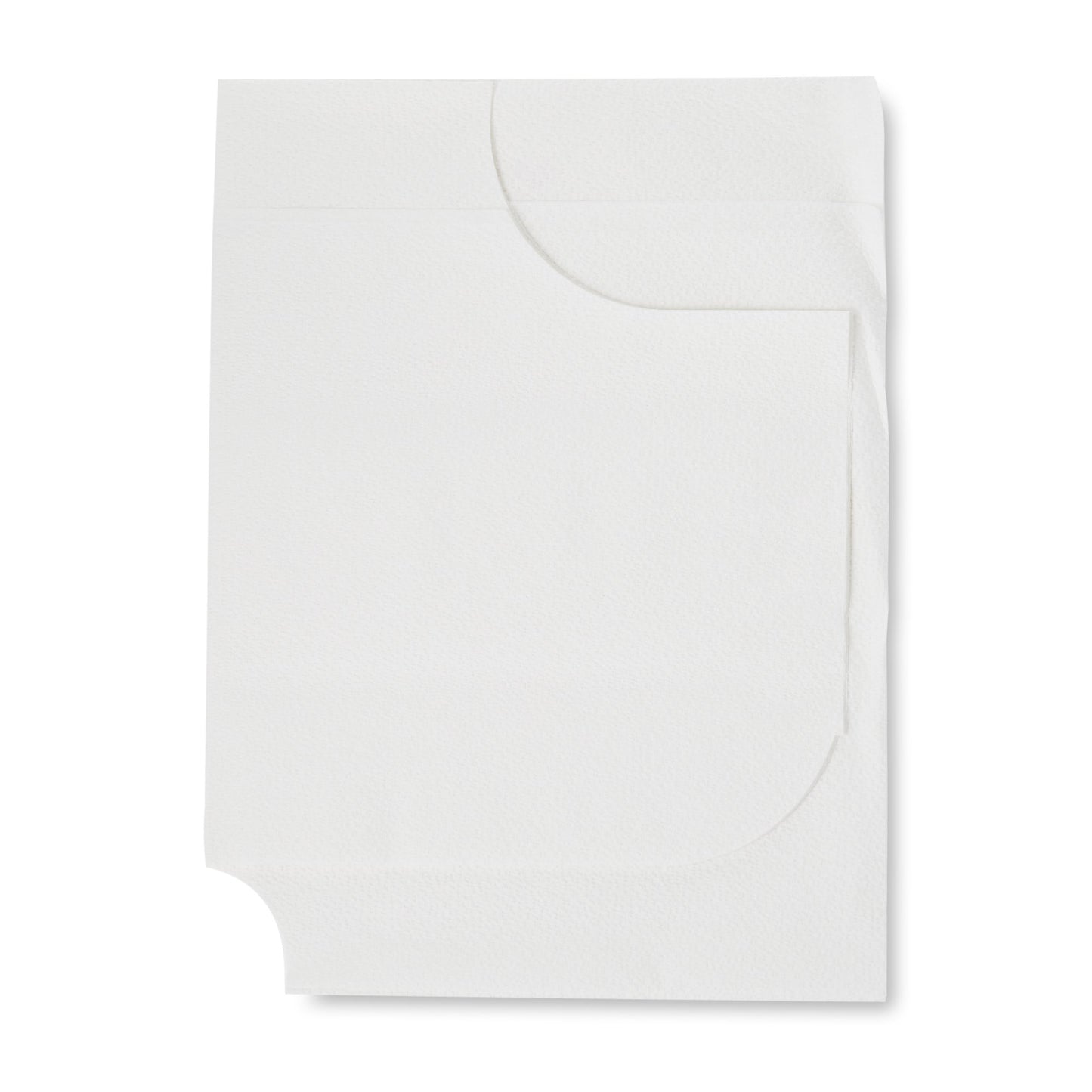 McKesson Exam Cape White One Size Fits Most Front / Back Opening Without Closure Unisex Disposable (146463_CS)