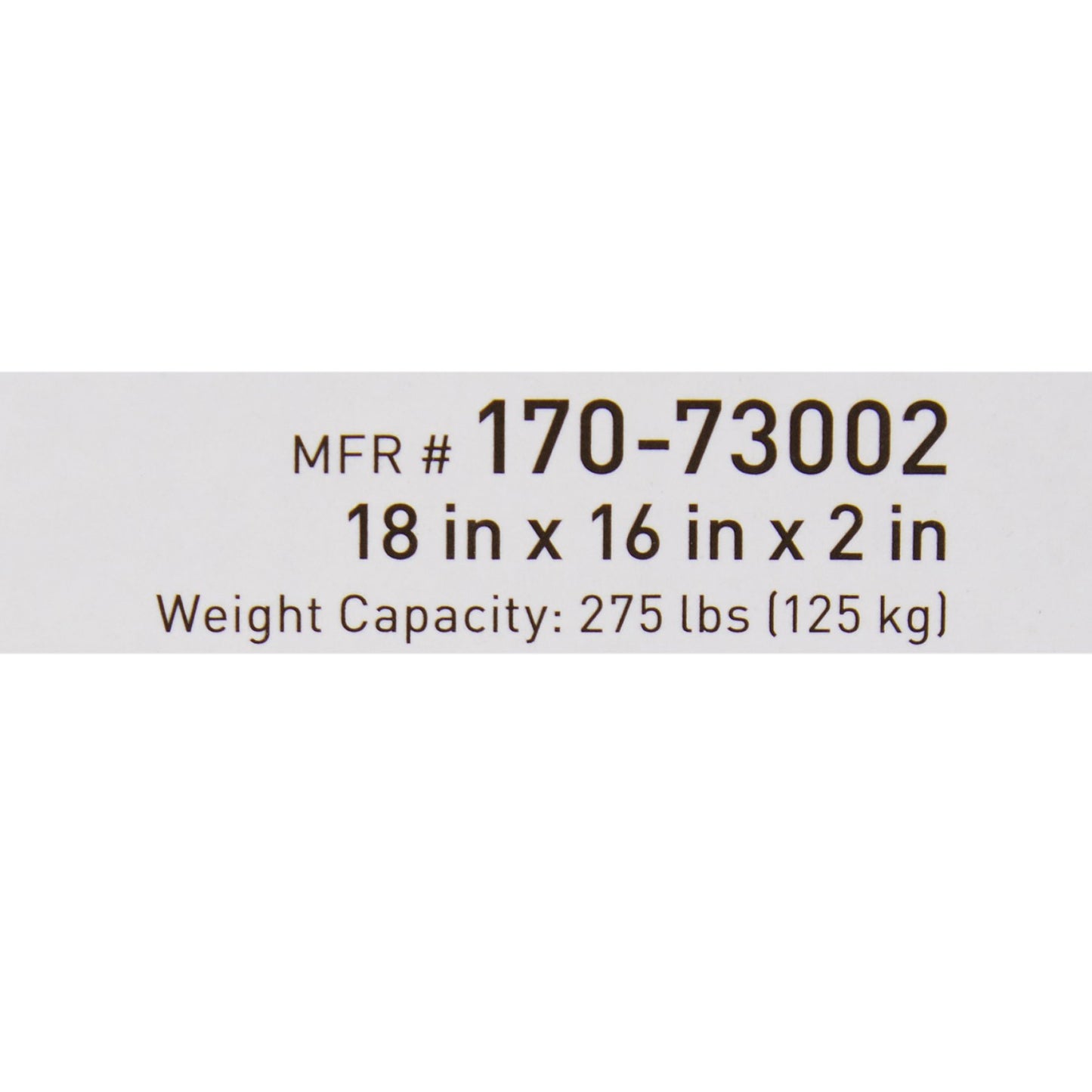 McKesson Seat Cushion 18 W X 16 L X 2 D Inch Foam / Gel (1065573_EA)
