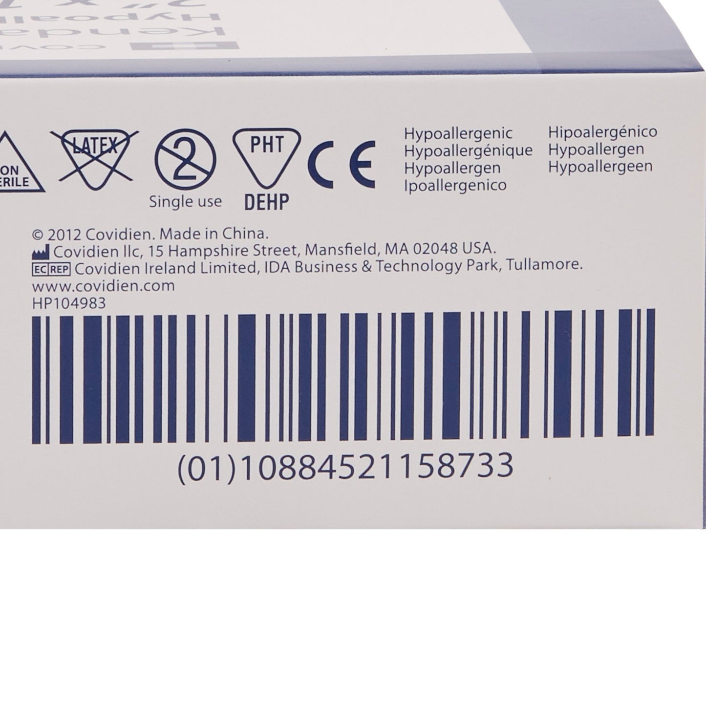 Kendall™ Hypoallergenic Silk Hypoallergenic Medical Tape White 2 Inch X 10 Yard Silk-Like Cloth NonSterile (696202_BX)