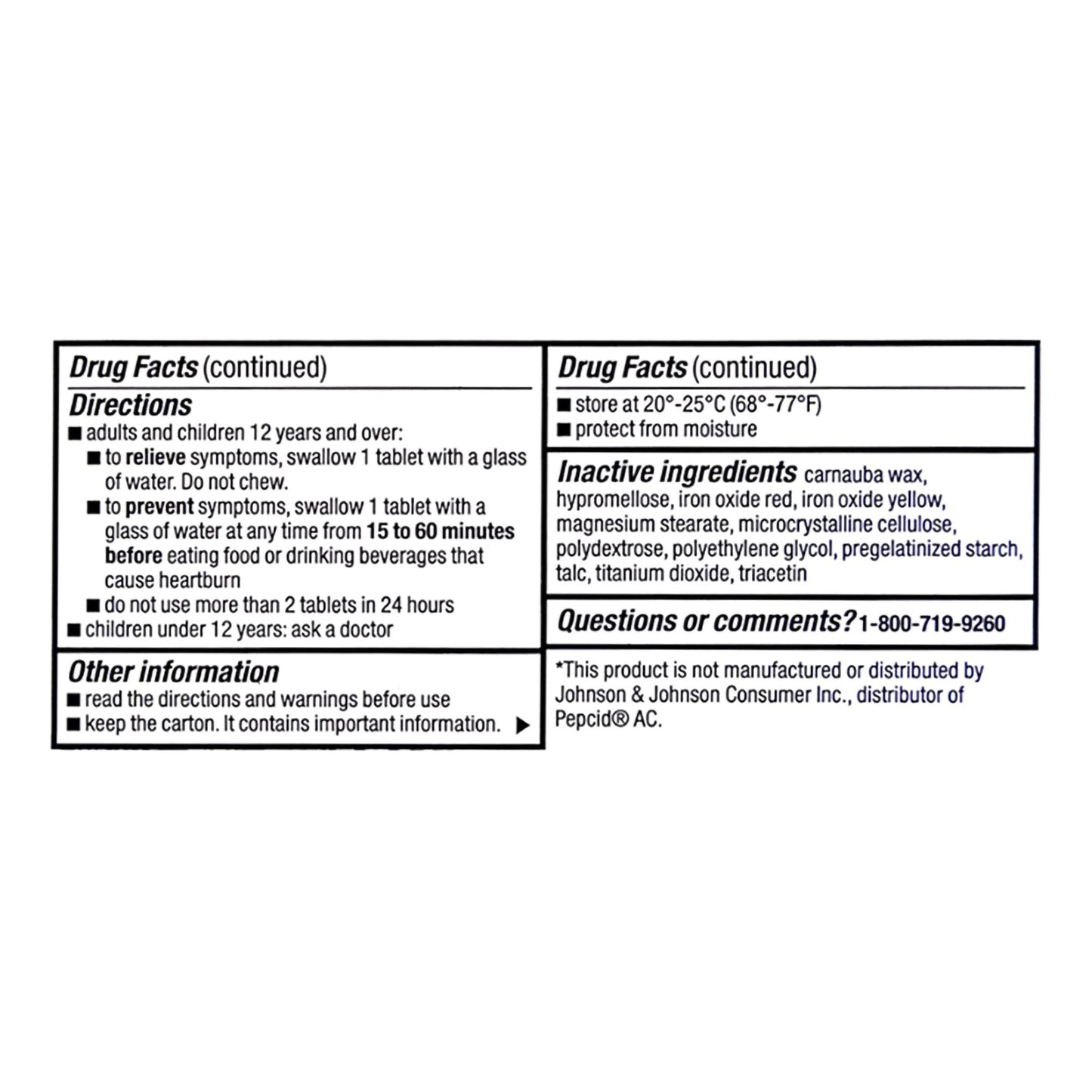 Major® Antacid 10 mg Strength Tablet 60 per Box (1103614_BT)