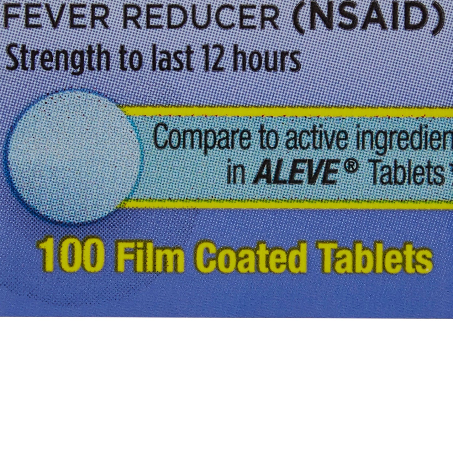 McKesson Brand Pain Relief 220 mg Strength Naproxen Sodium Tablet 100 per Bottle (866981_BT)