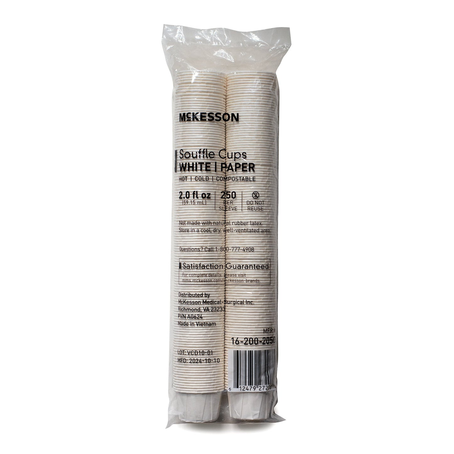 McKesson Souffle Cup 2 oz. White Paper Disposable (1251881_CS)