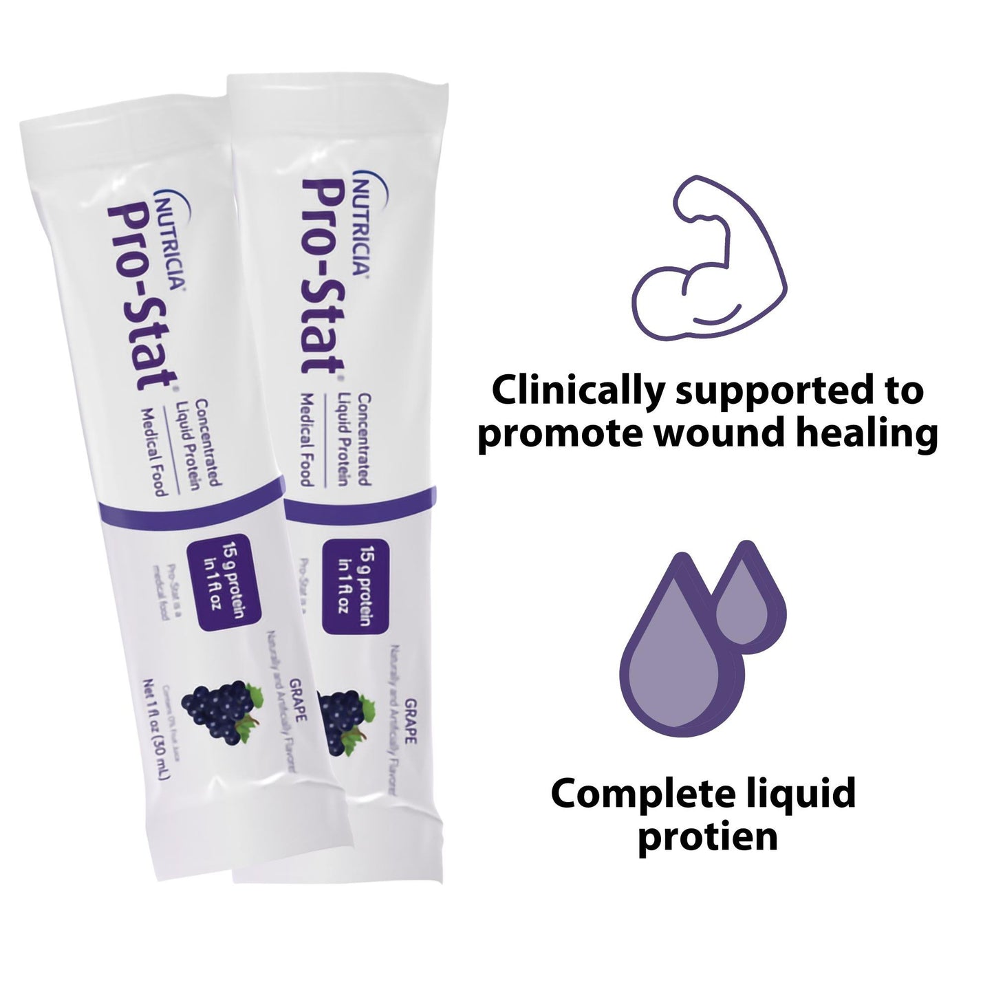 Pro-Stat® Oral Supplement Grape Flavor Liquid 1 oz. Individual Packet (919031_EA)