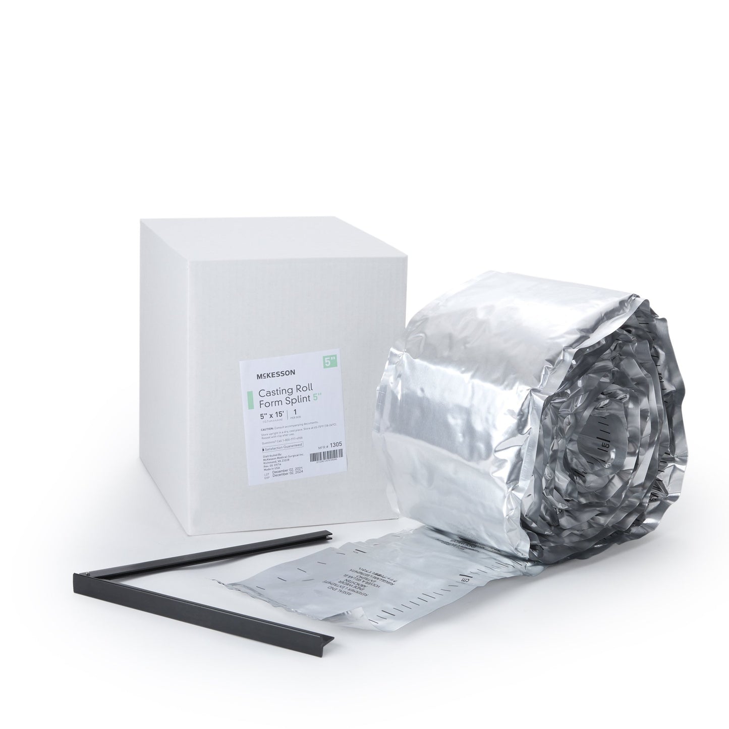 McKesson Padded Splint Roll 5 Inch X 15 Foot Fiberglass White (862466_CS)