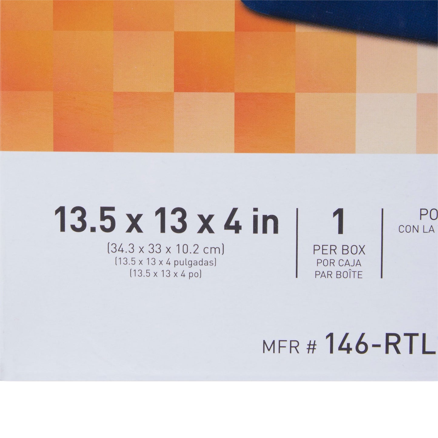 McKesson Lumbar Support Cushion 13-2/5 W X 13 L X 4 D Inch Foam (1103379_EA)