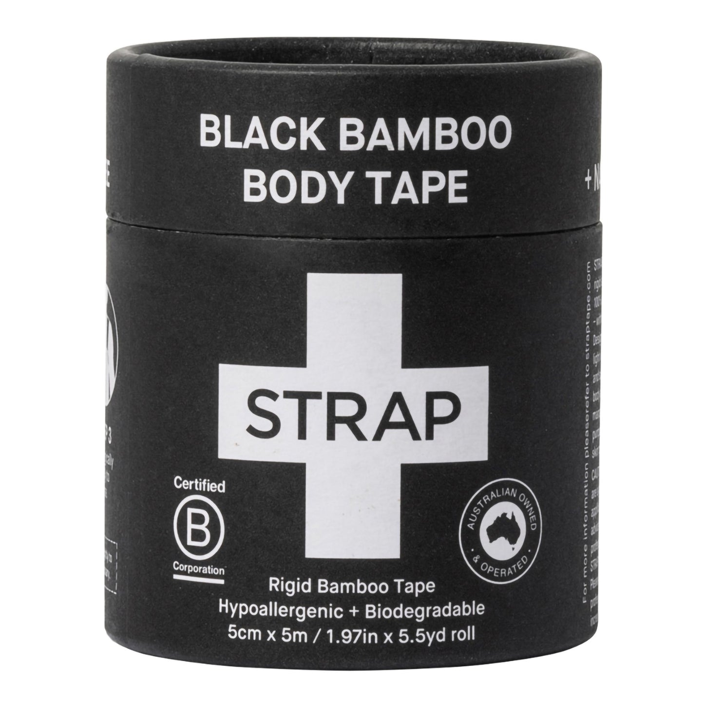 Strap Athletic Tape Black 1.97 Inch X 5-1/2 Yard Bamboo Fiber NonSterile (1219455_BX)