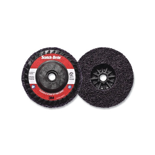 3M™ Clean and Strip XT Disc, 4-1/2 in x 5/8 in-11, Extra Coarse, Silicon Carbide, 13300 rpm, Purple (405-638060-05574)