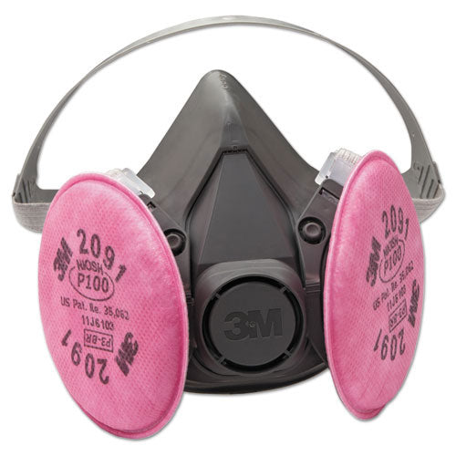 3M Half Facepiece Respirator 6000 Series, Reusable (MCO6291)
