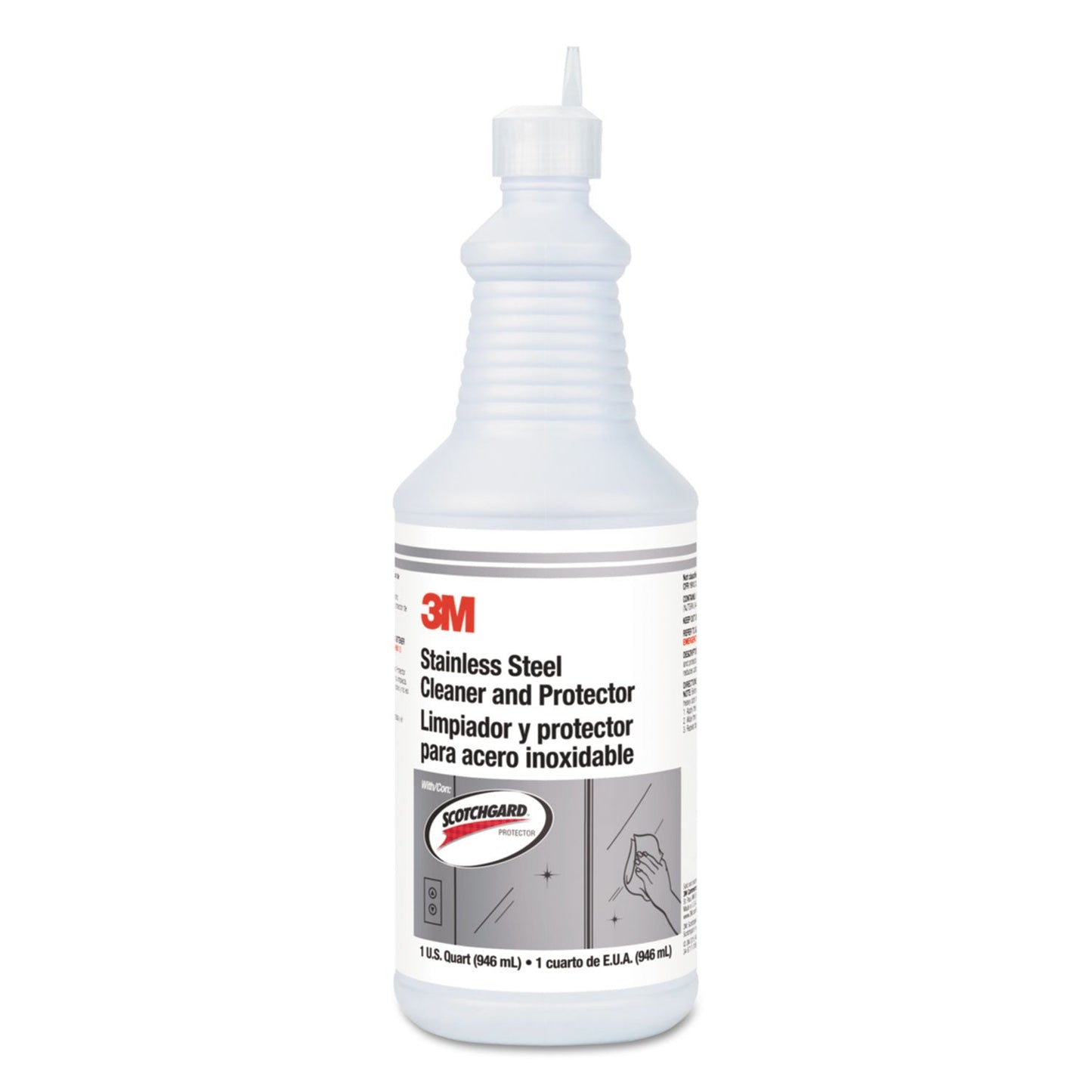3M Stainless Steel Cleaner and Polish, Unscented, 32 oz Bottle, 6/Carton (MMM85901)