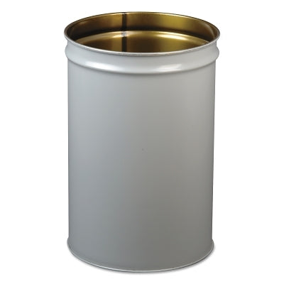 Justrite Cease-Fire® Drum Waste Receptacle, 30 gal, Gray (400-26014)
