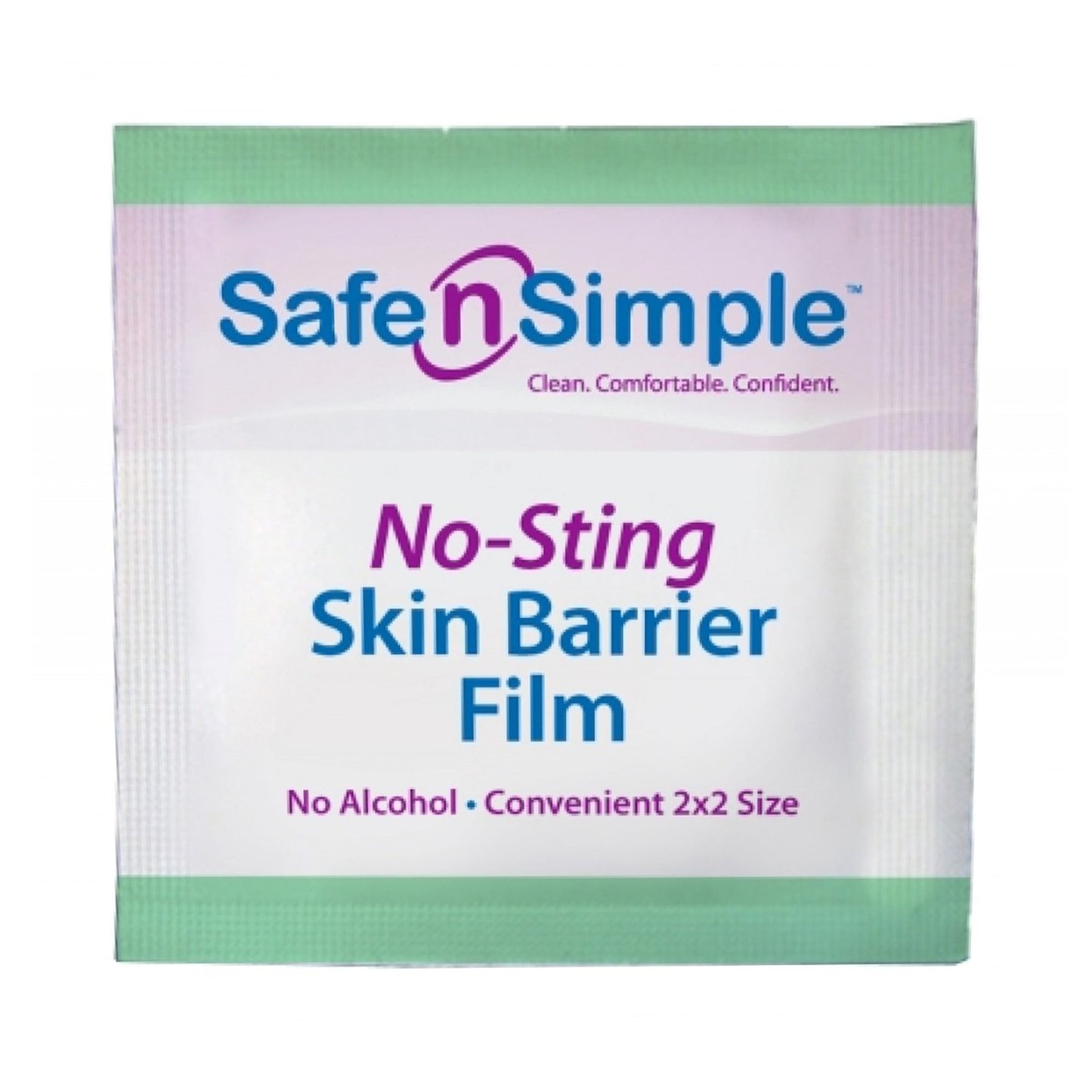 Safe N Simple™ No-Sting Skin Barrier Applicator 60% / 20% Strength Purified Water / Polyvinylpyrrolidone / Glycerin Individual Packet Sterile (1088696_BX)