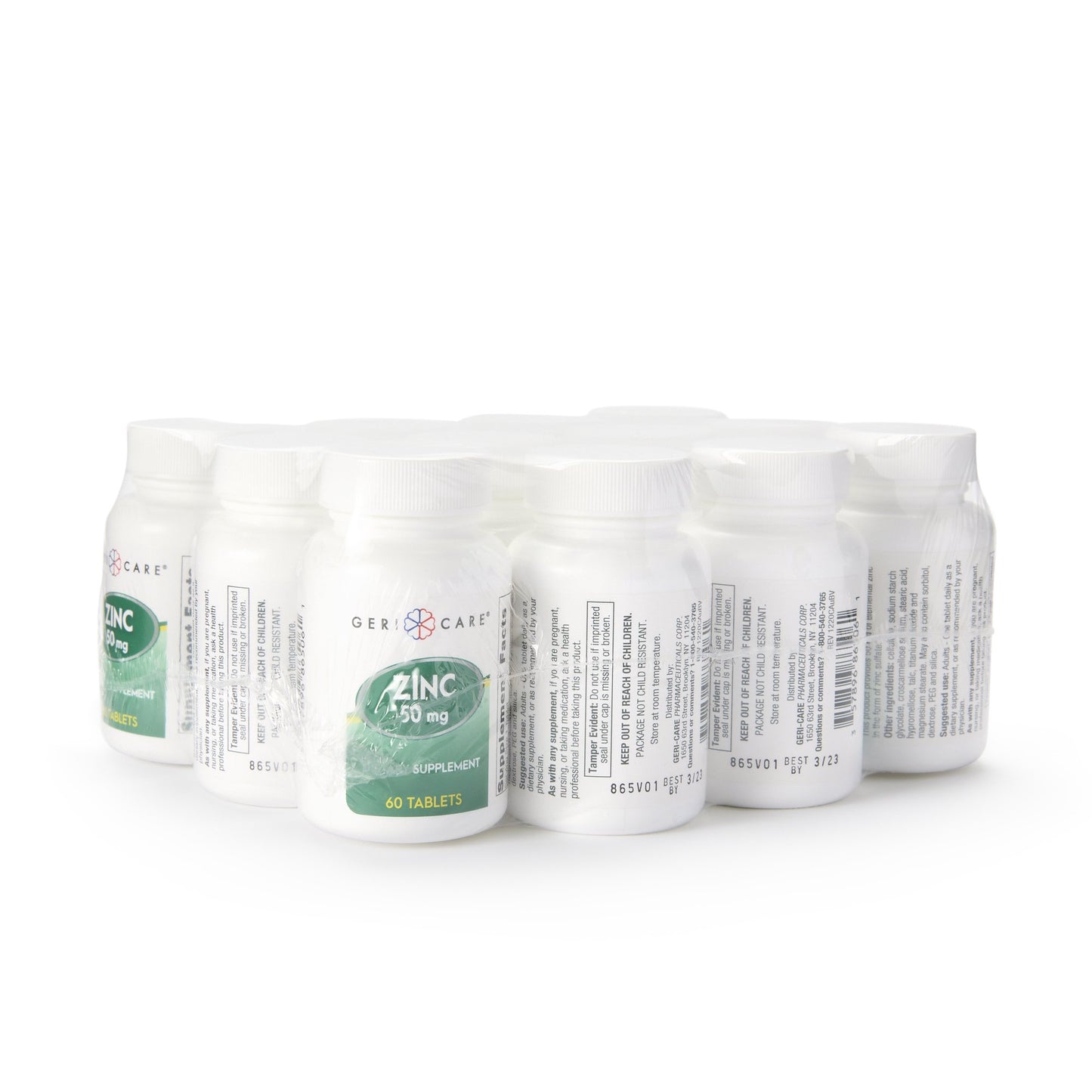 Geri-Care® Mineral Supplement Zinc Sulfate 50 mg Strength Tablet 60 per Bottle (852555_CS)