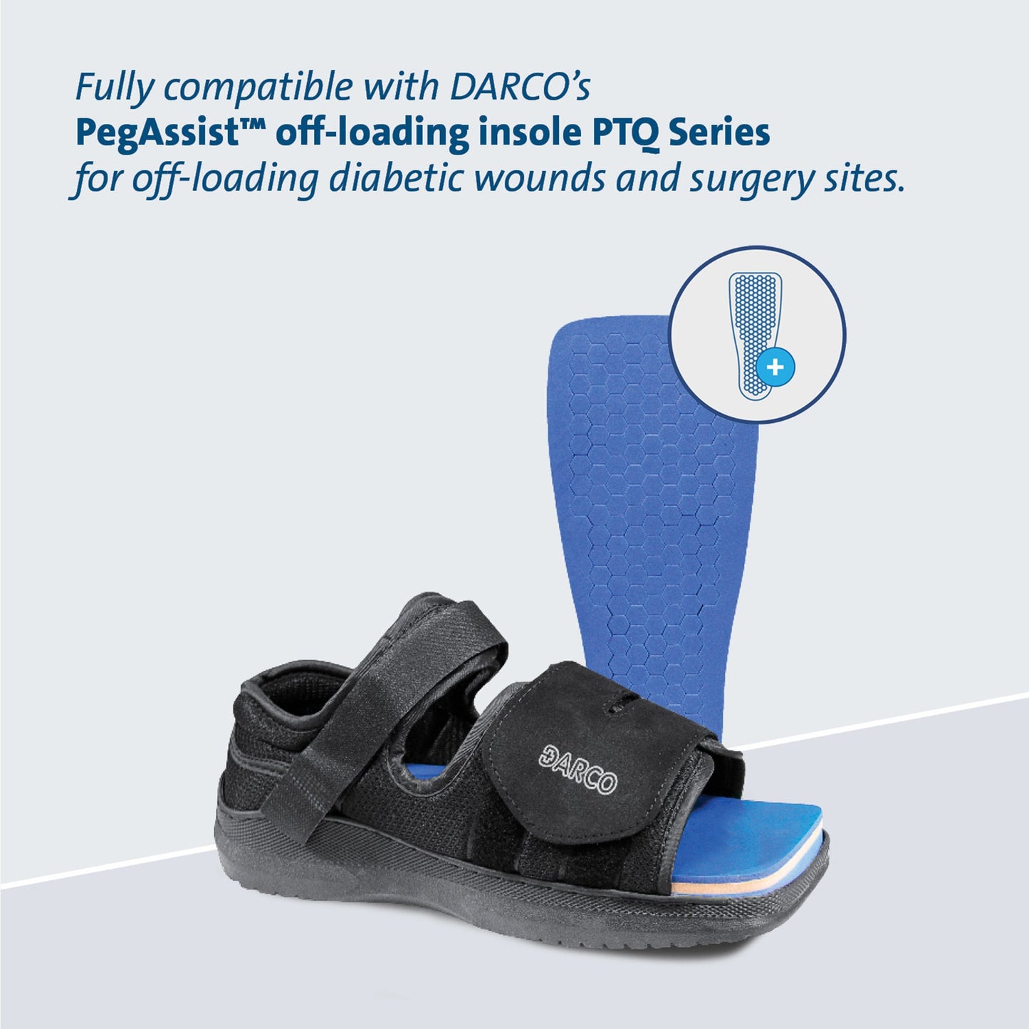 MedSurg™ Post-Op Shoe Large Female Black (683889_EA)