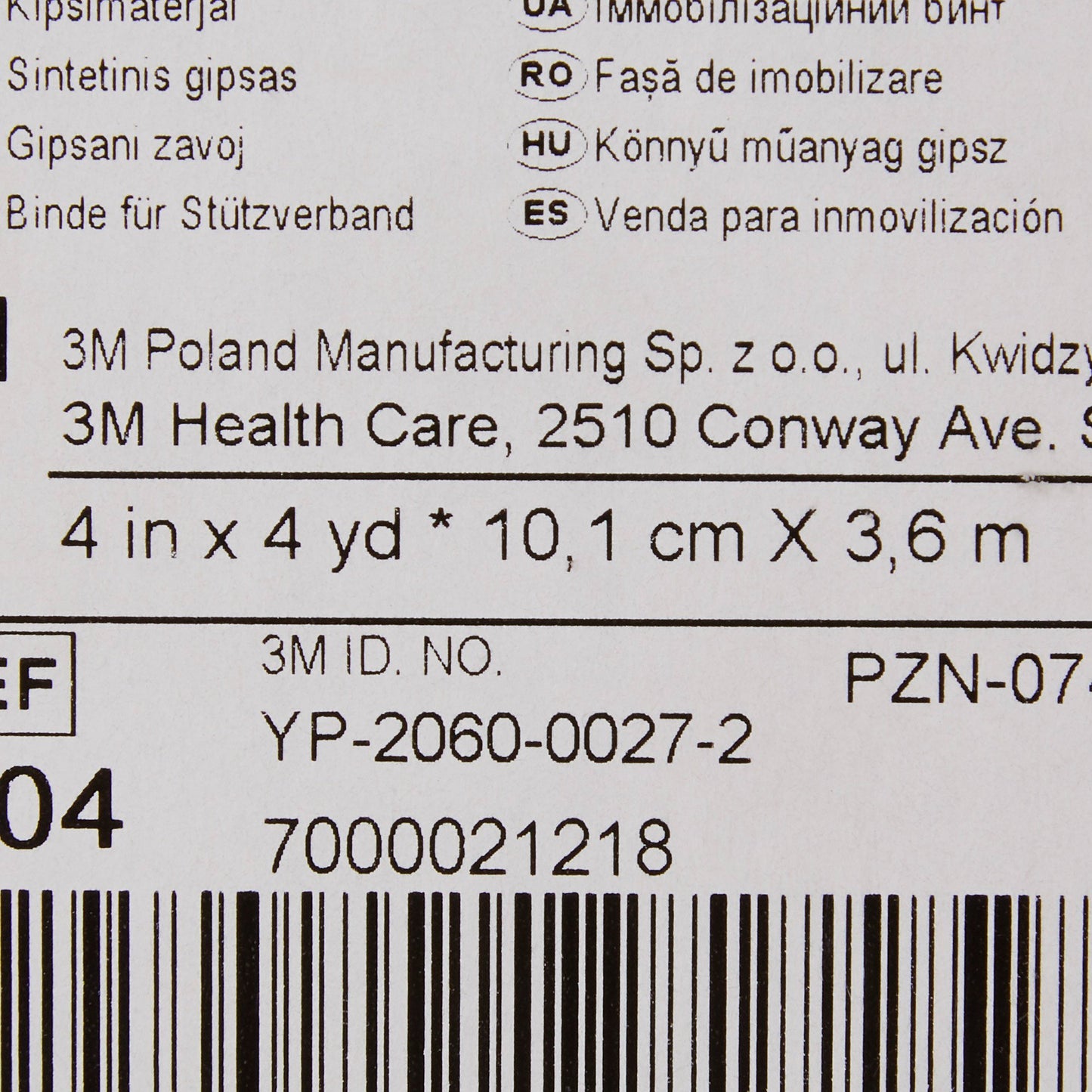 3M™ Scotchcast™ Plus Cast Tape 4 Inch X 12 Foot Fiberglass / Resin White (979844_RL)