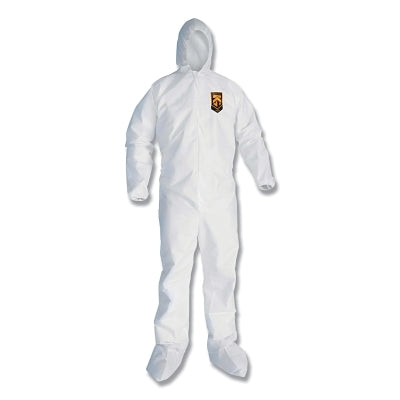 Ansell A20 Breathable Particle Protection Coveralls, White, X-Large, ZF, EBWAHB (412-49124)