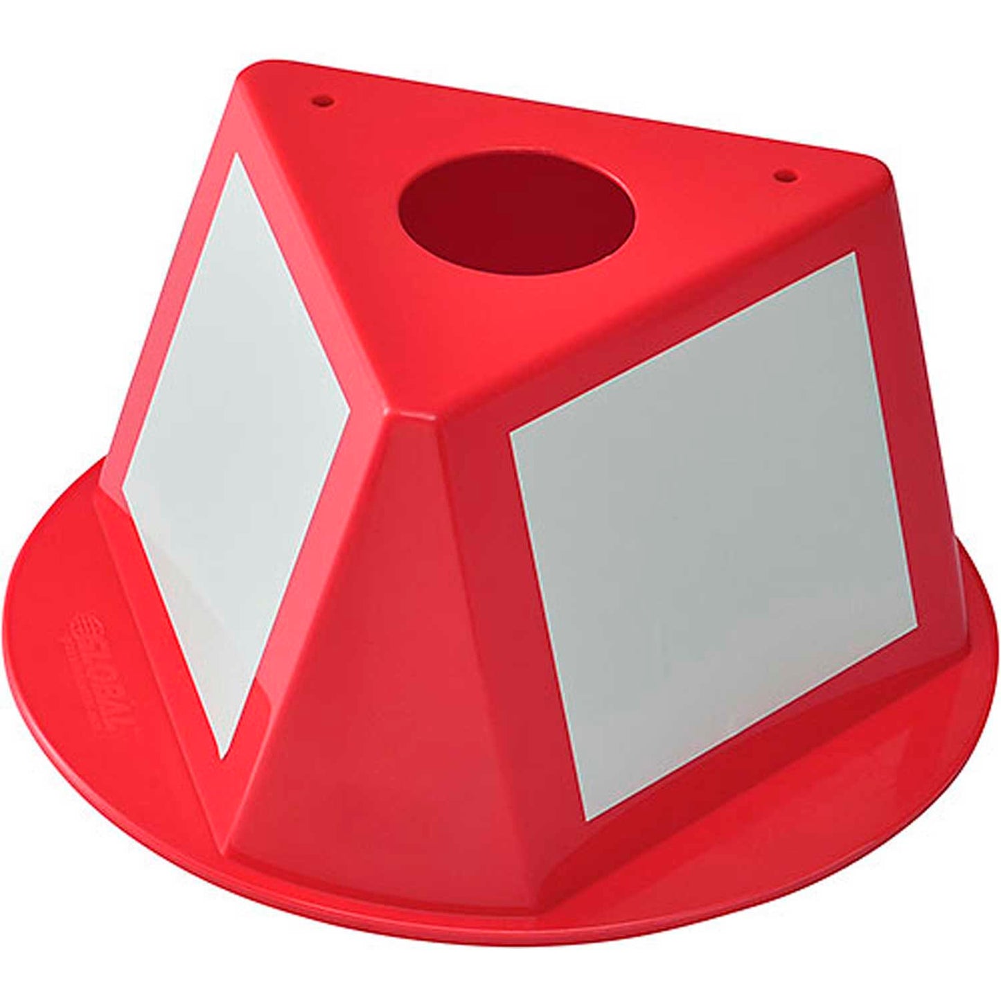 Global Industrial Inventory Control Cone W/ Dry Erase Decals, Red (WB412430)