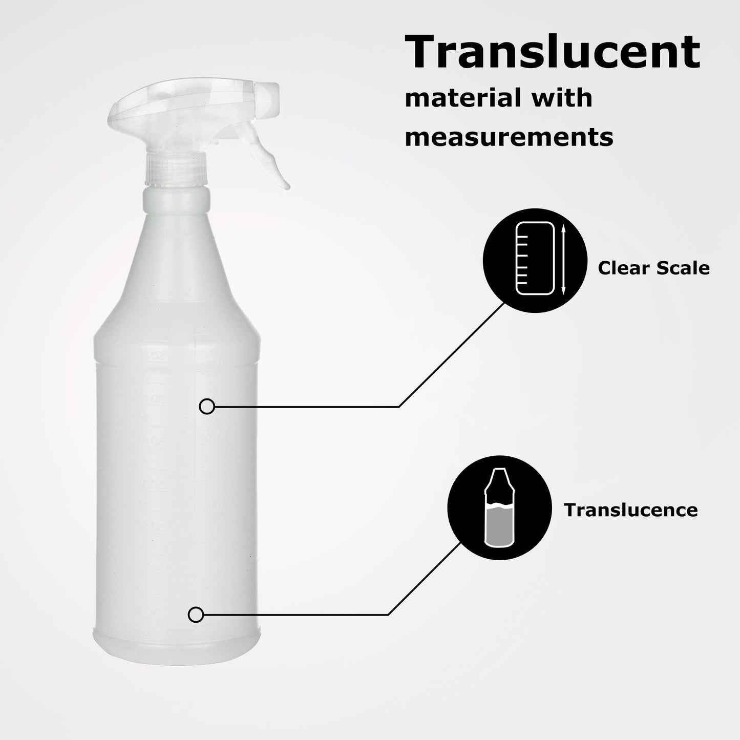 Medical Safety Systems Empty Spray Bottle HDPE 16 oz. (863619_EA)