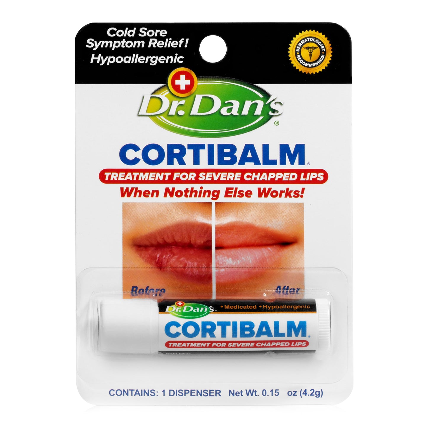 Dr. Dan's CortiBalm™ Lip Balm 0.14 oz. Tube (518890_EA)