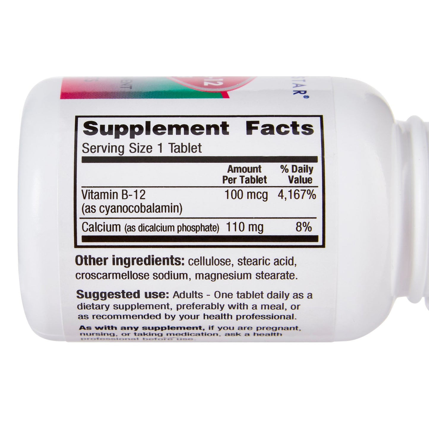 Geri-Care® Vitamin Supplement Vitamin B12 100 mcg Strength Tablet 100 per Bottle (775733_CS)