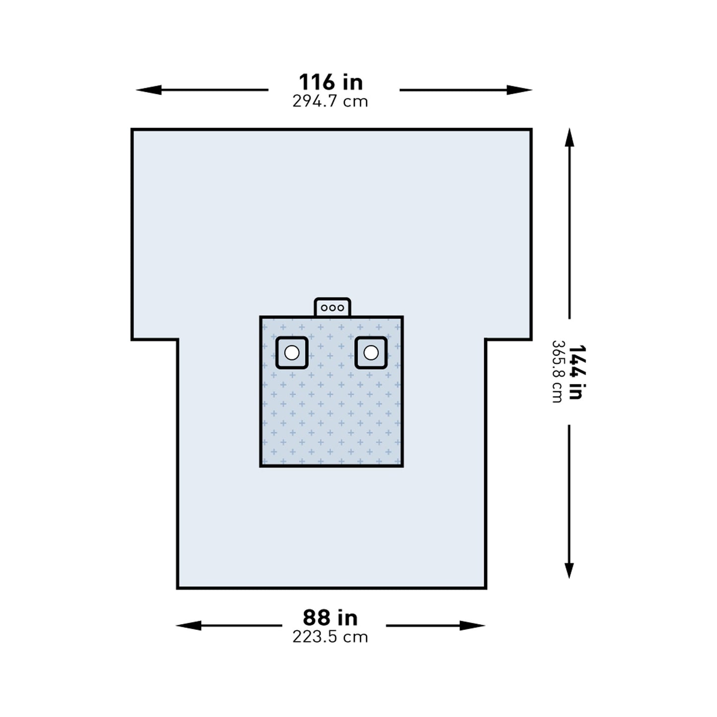 McKesson Orthopedic Drape Bilateral Limb Drape 116 W X 88 W X 144 L Inch Sterile (1101299_PK)