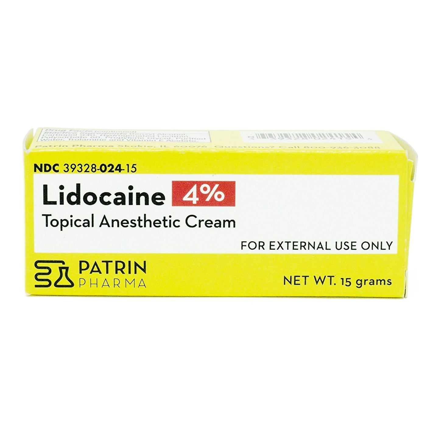 Patrin Pharma Inc Lidocaine HCl 4% Cream 15 Gram (1125690_EA)