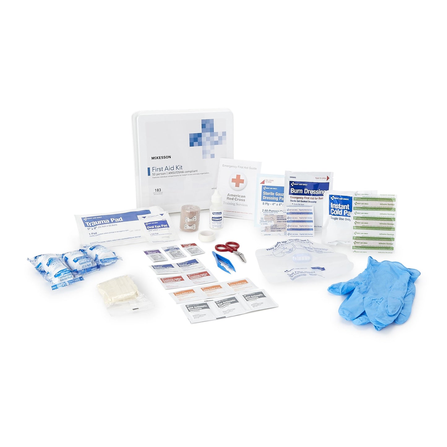 McKesson First Aid Kit 50 Person Plastic Case (1066512_CS)
