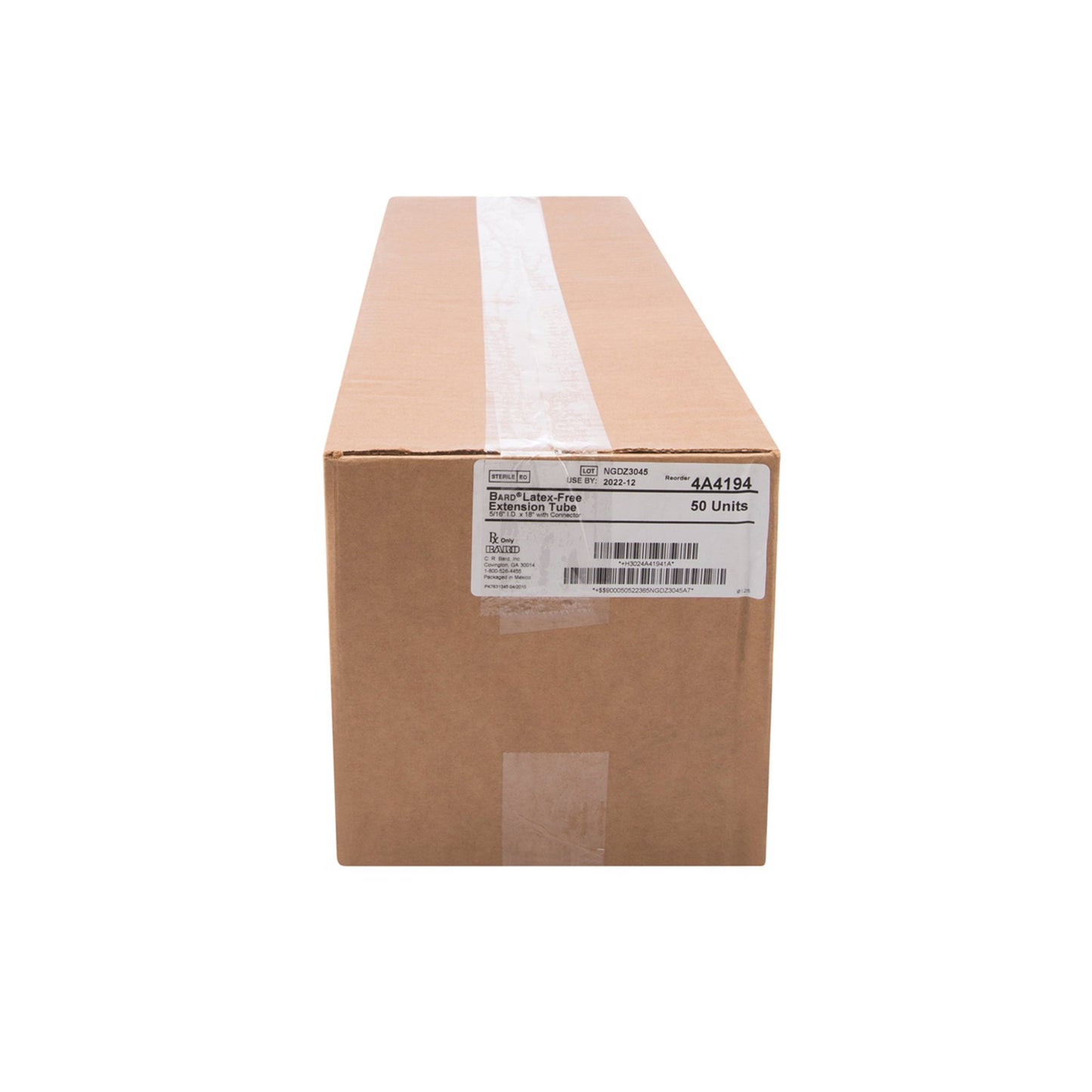 Bard® Tube, Leg Bag Extension 18 Inch Tube and Adapter, Reusable, Sterile (140357_CS)