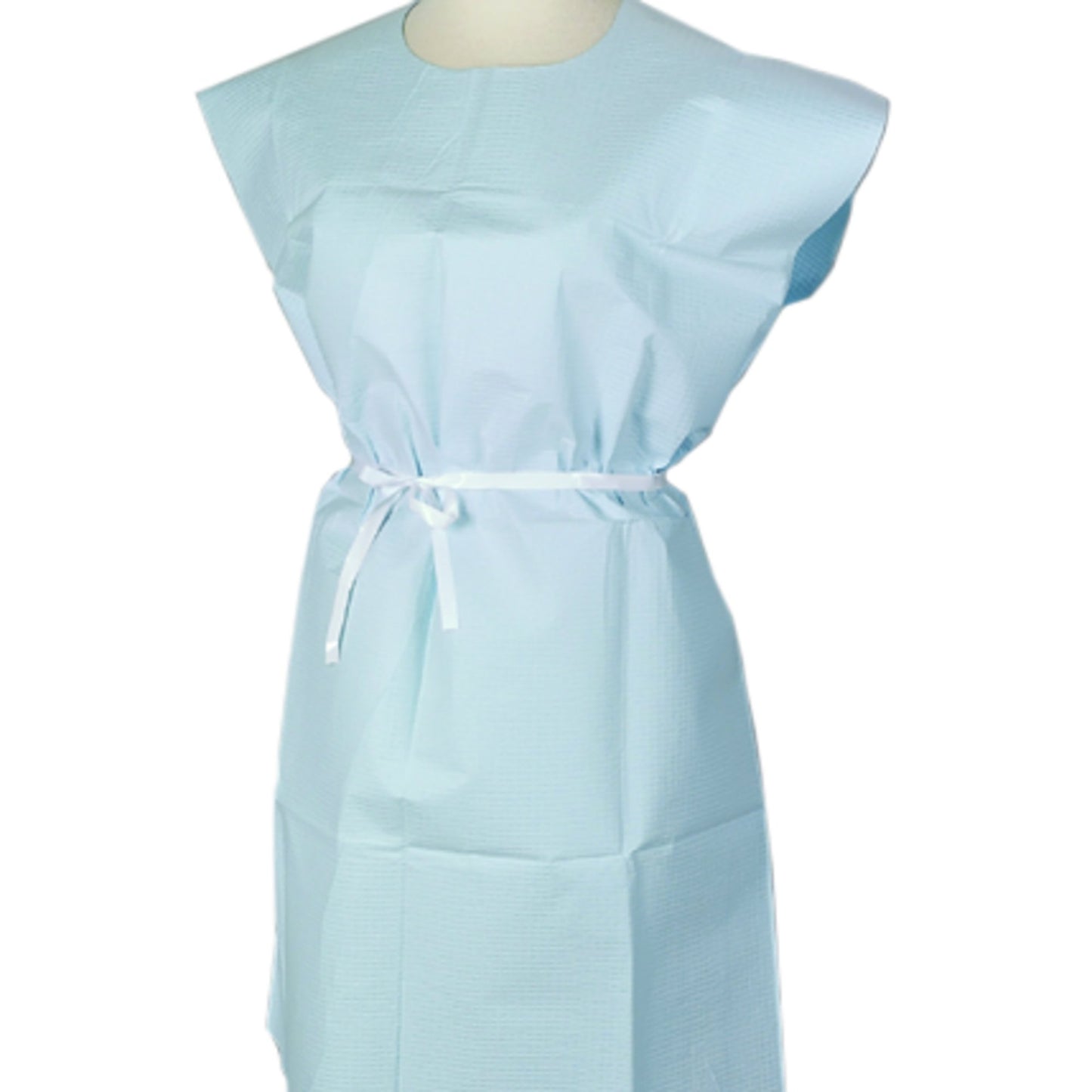 Apex™ Patient Exam Gown Medium / Large Blue Disposable (450002_CS)